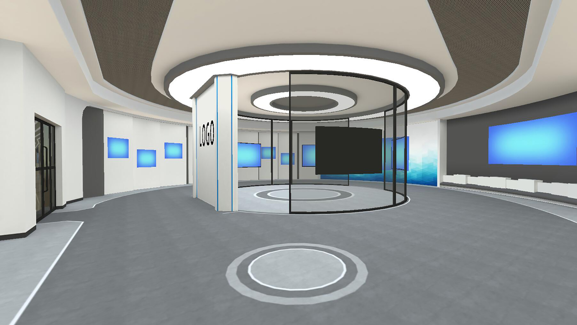 显示器展厅模板